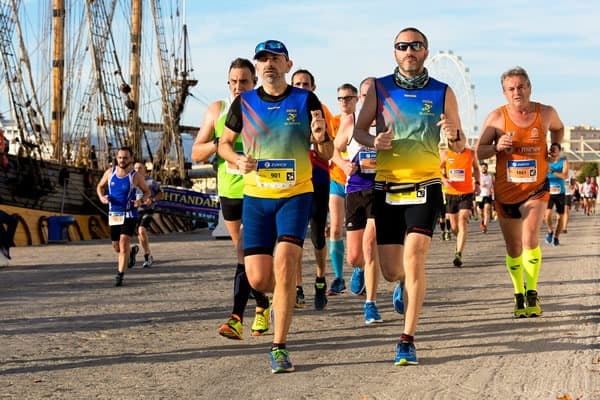 Runners in a marathon