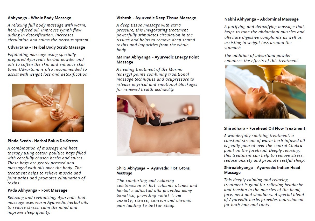 Ayurveda treatments